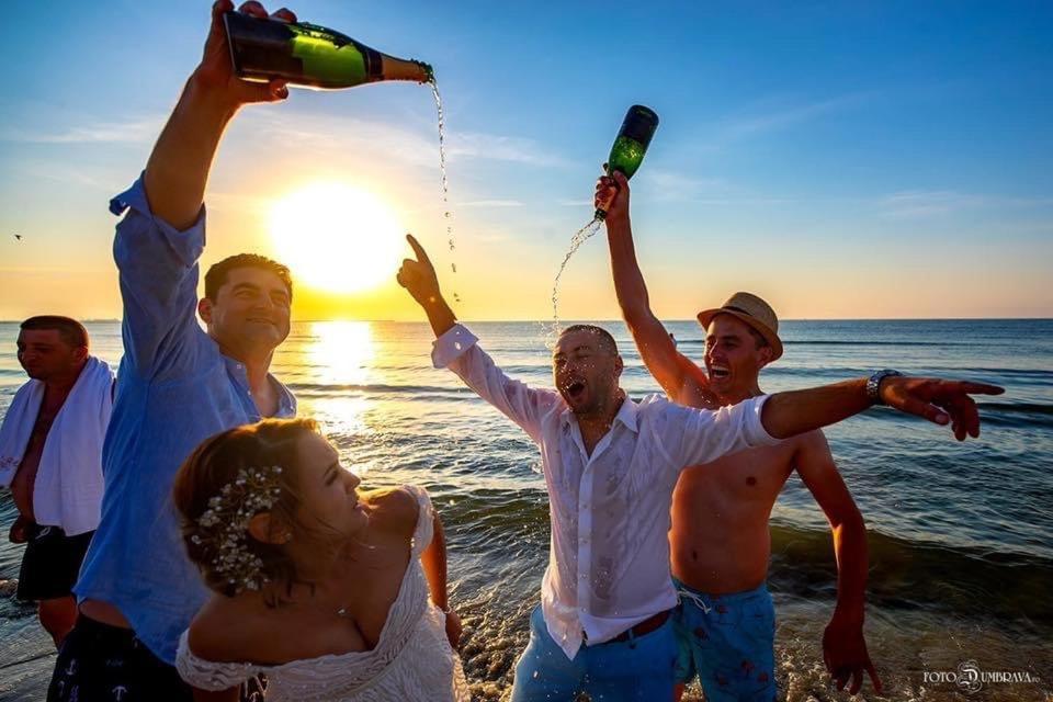 Wave 2 Mamaia Prima Linie Vedere La Mare 120Mp Năvodari Exteriér fotografie